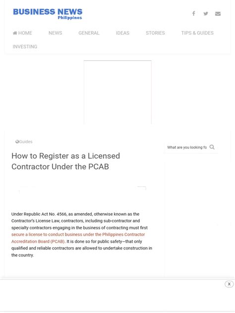 How to Register as a Licensed Contractor Under the .